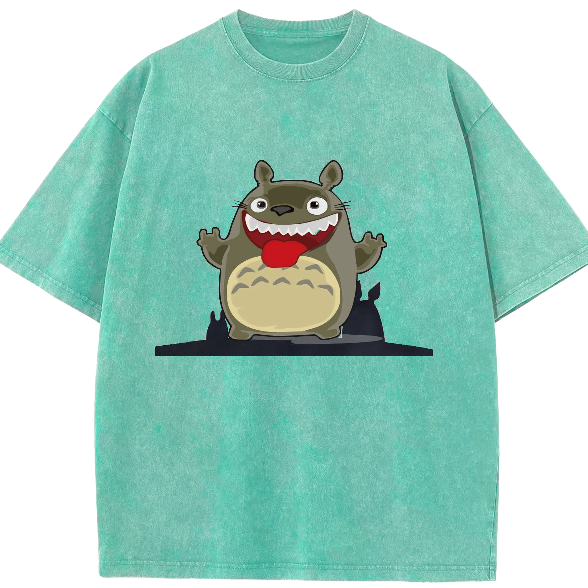 （画像用） となりのトトロ 草壁メイ 草壁サツキ My Neighbor Totoro Satsuki Kusakabe Mei Kusakabe 綿100% ヴィンテージ風 半袖Tシャツ（フロントプリント）